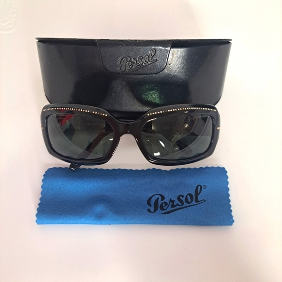 Persol Stardust Swarovski Crystal Sunglasses Black - Picture 1 of 9